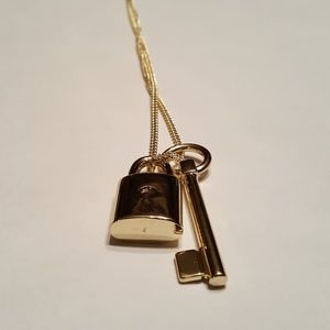 Lock and key necklace